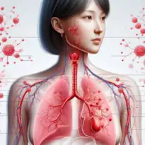 Inflamación de ganglios por cáncer de pulmón